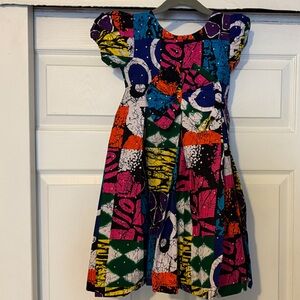 Vibrant Multicolor Abstract Dress